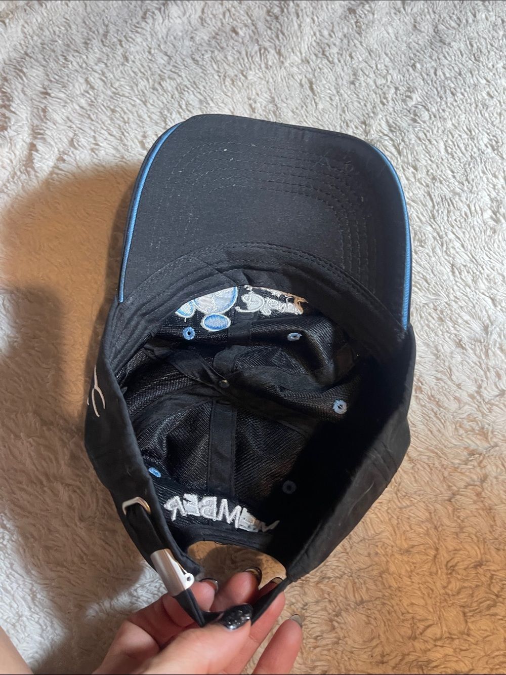 Disney Vacation Club Black Baseball Cap with Blue Logo - Picture 4 of 4